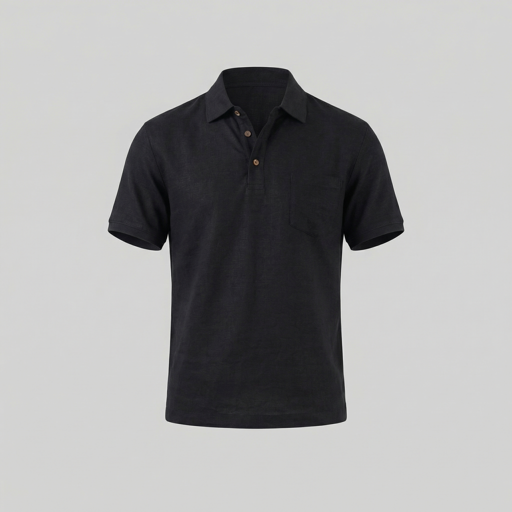 Men's Short Sleeve Polo Shirt - Lightweight Cotton - Casual Summer Wear