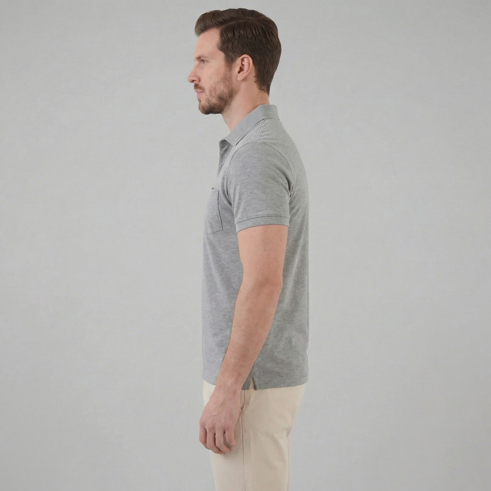 Men's Short Sleeve Polo Shirt - Lightweight Cotton - Casual Summer Wear