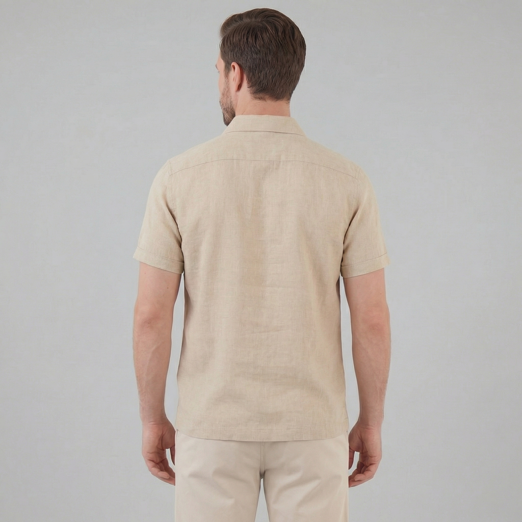 Men's Short Sleeve Polo Shirt - Lightweight Cotton - Casual Summer Wear