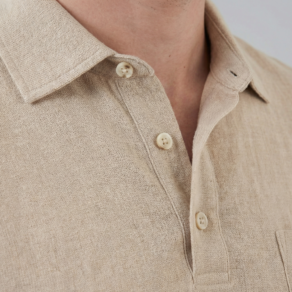 Men's Short Sleeve Polo Shirt - Lightweight Cotton - Casual Summer Wear