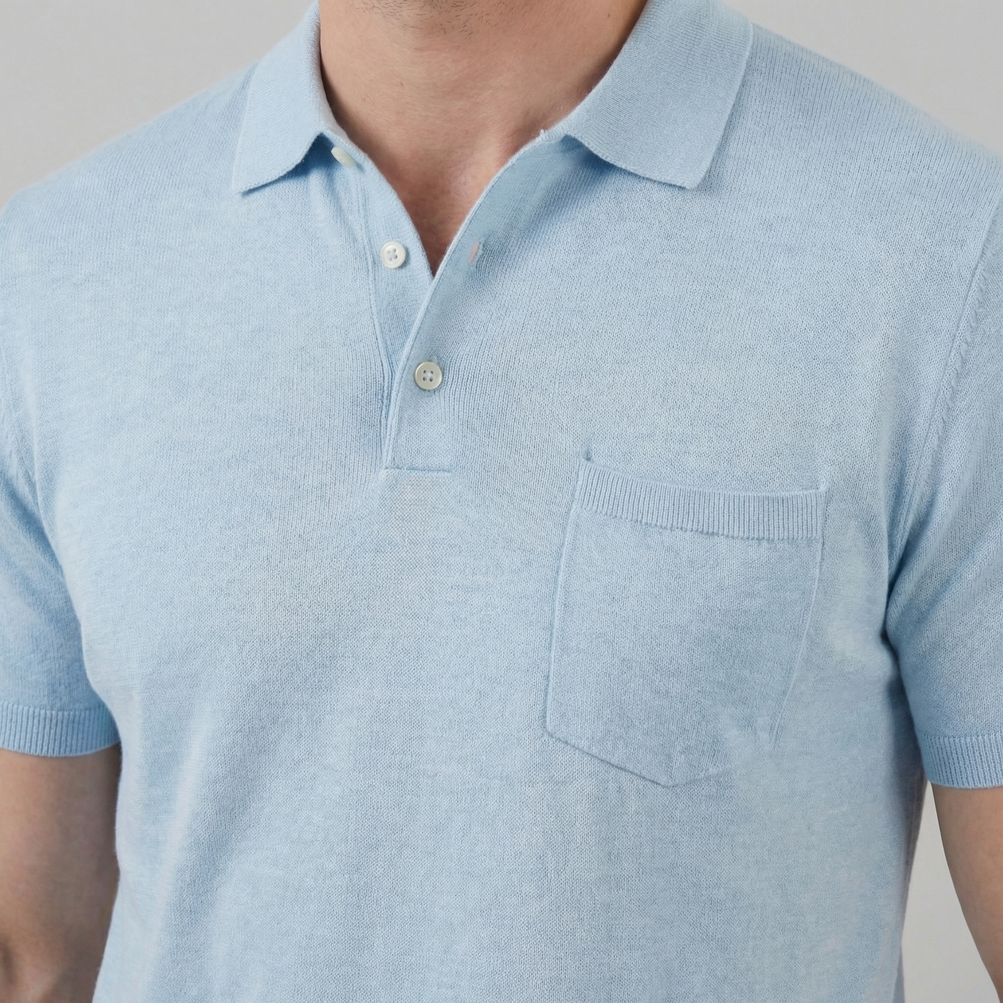 Men's Short Sleeve Polo Shirt - Lightweight Cotton - Casual Summer Wear