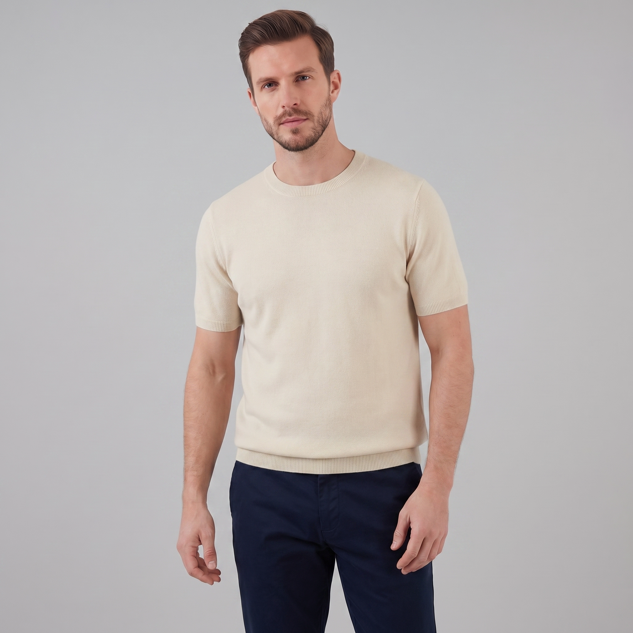 Men's Short Sleeve T-Shirt - Soft Cotton, Casual Style for Everyday Wear