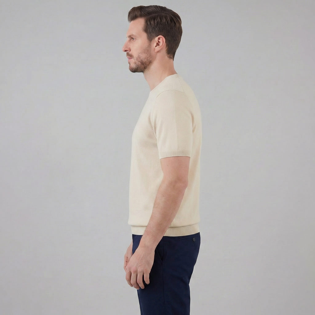 Men's Short Sleeve T-Shirt - Soft Cotton, Casual Style for Everyday Wear