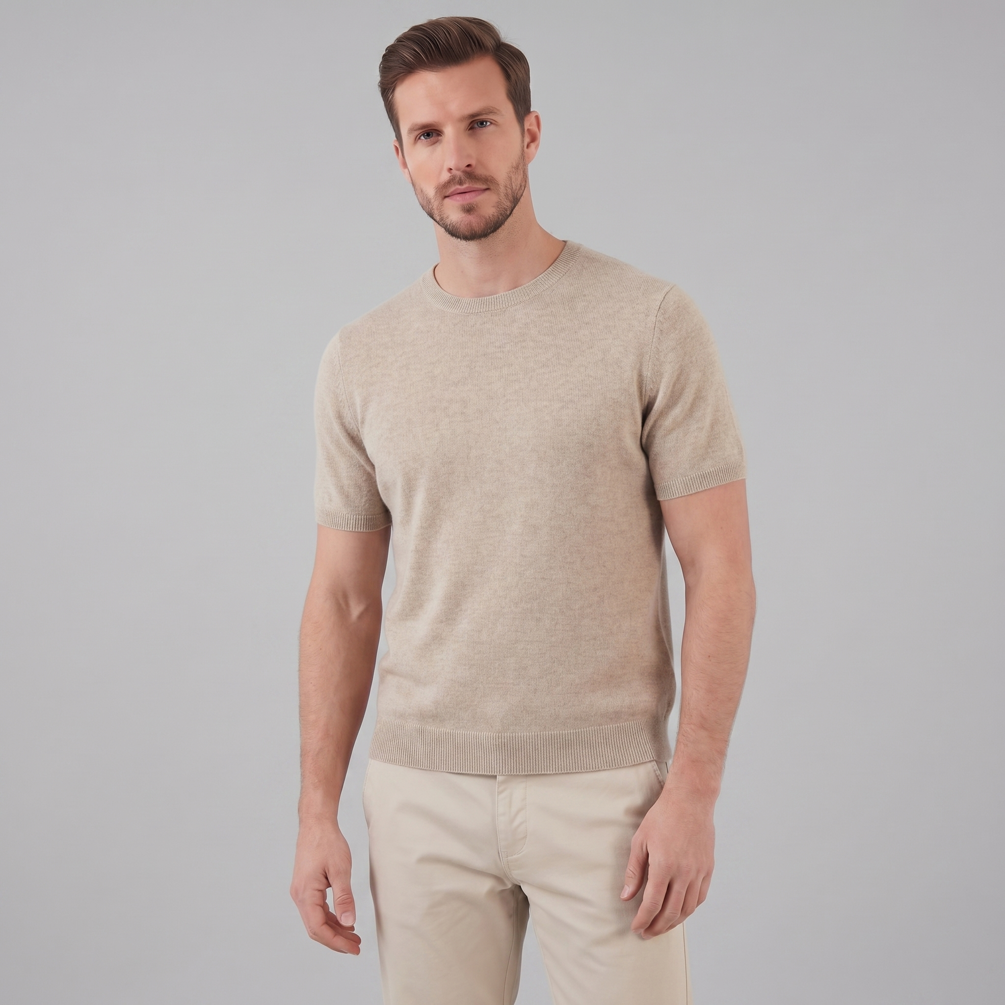Men's Short Sleeve T-Shirt - Soft Cotton, Casual Style for Everyday Wear