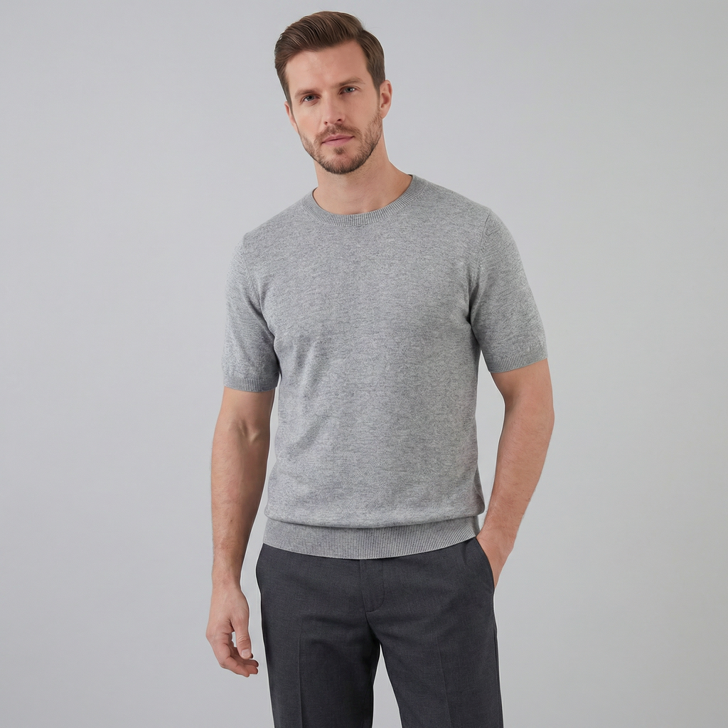 Men's Short Sleeve T-Shirt - Soft Cotton, Casual Style for Everyday Wear