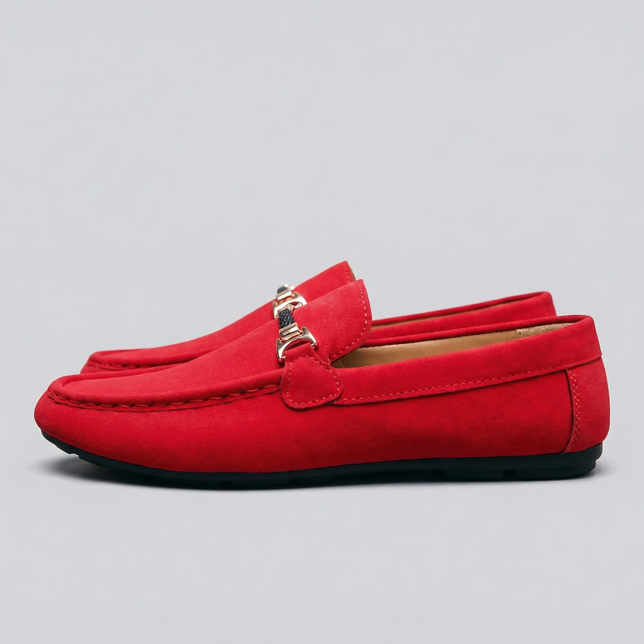 Men's Slip-On Loafers - Elegant Leather Design for Casual or Formal Wear