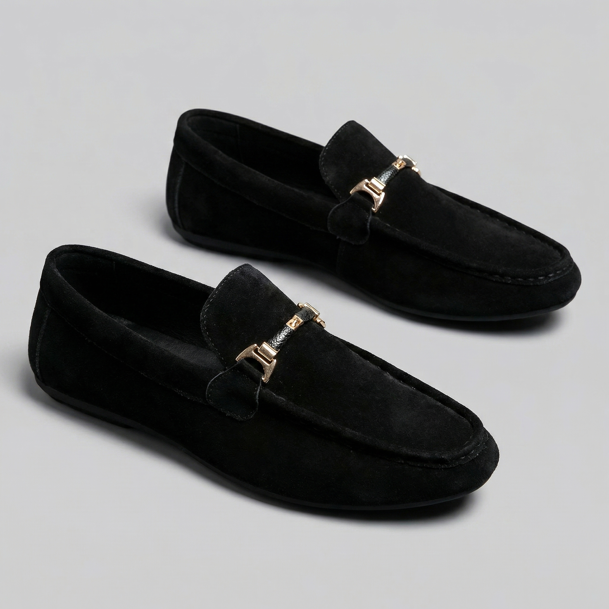 Men's Slip-On Loafers - Elegant Leather Design for Casual or Formal Wear