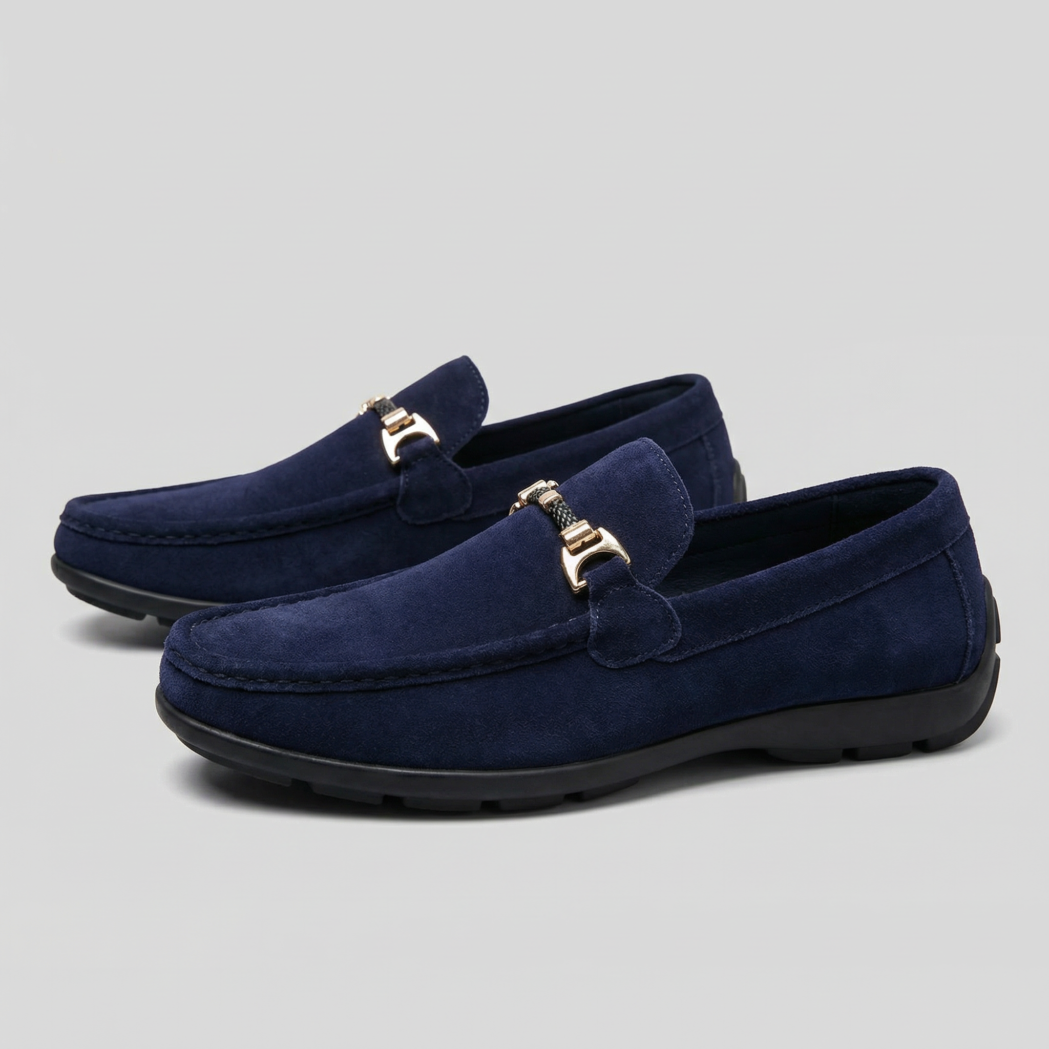 Men's Slip-On Loafers - Elegant Leather Design for Casual or Formal Wear