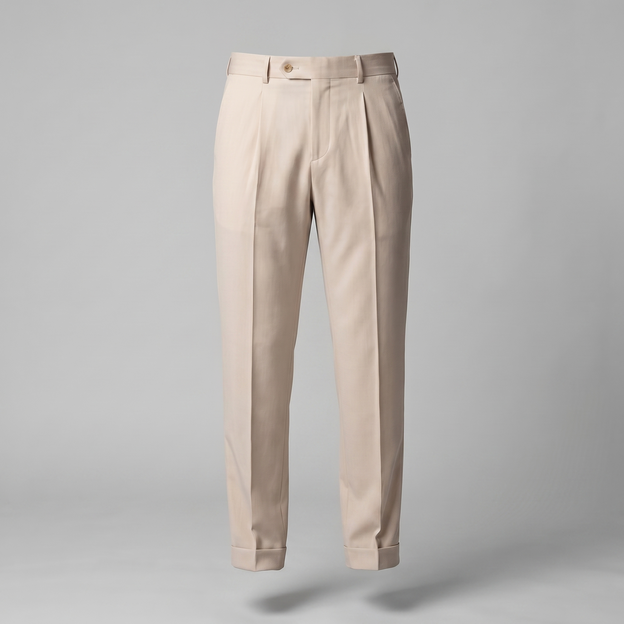 Men's Straight Leg Trousers - Retro Style Cotton Pants for Casual Wear