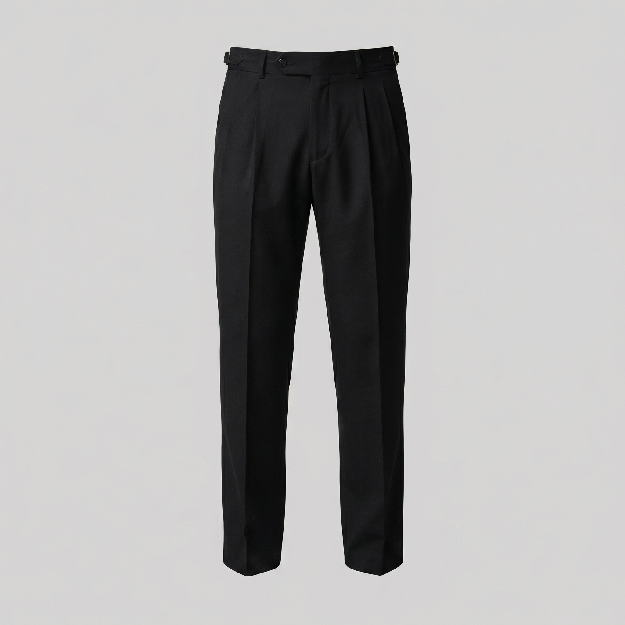 Men's Straight Leg Trousers - Retro Style Cotton Pants for Casual Wear