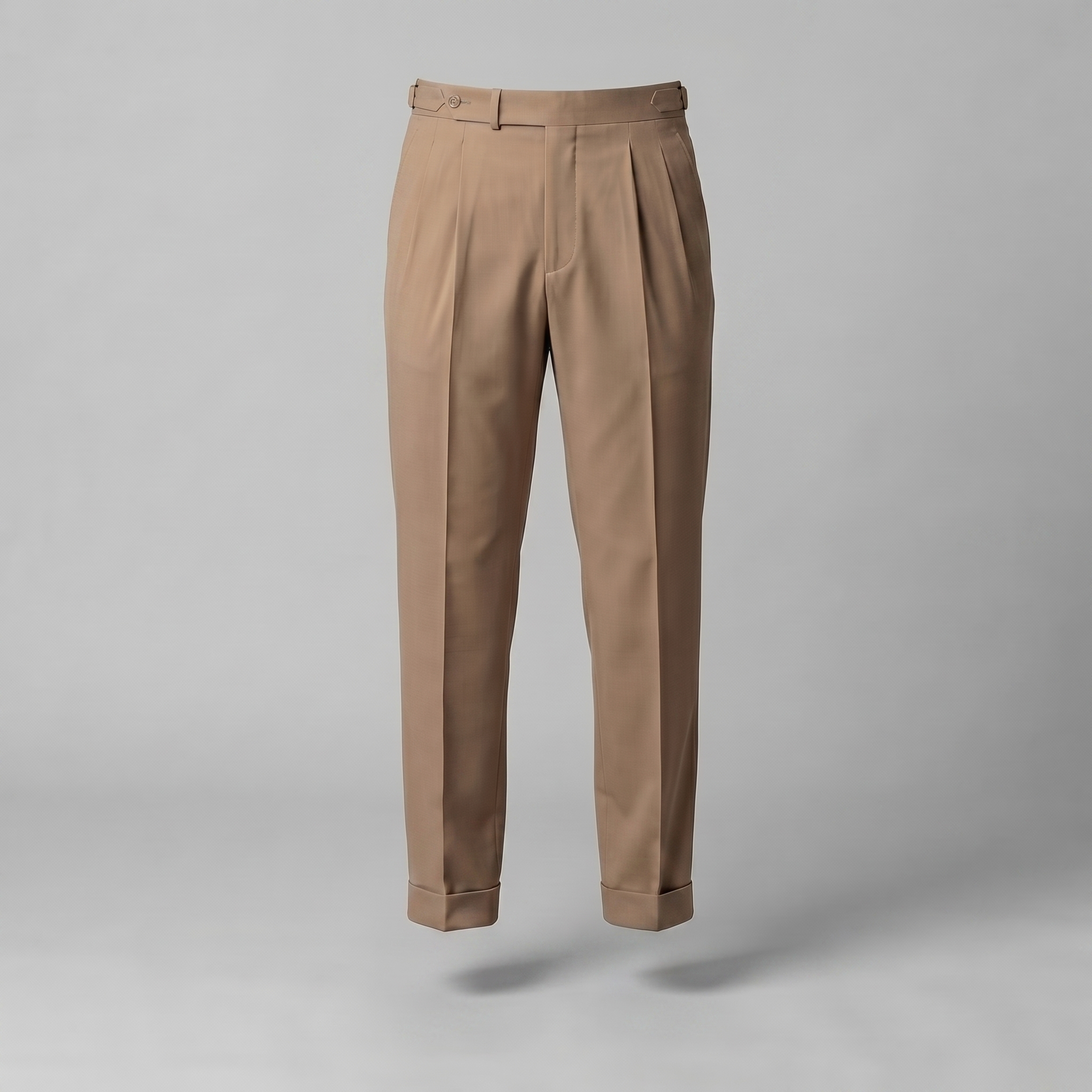 Men's Straight Leg Trousers - Retro Style Cotton Pants for Casual Wear