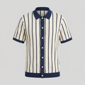 Men's Striped Cotton Button Down Shirt for Casual or Business Wear