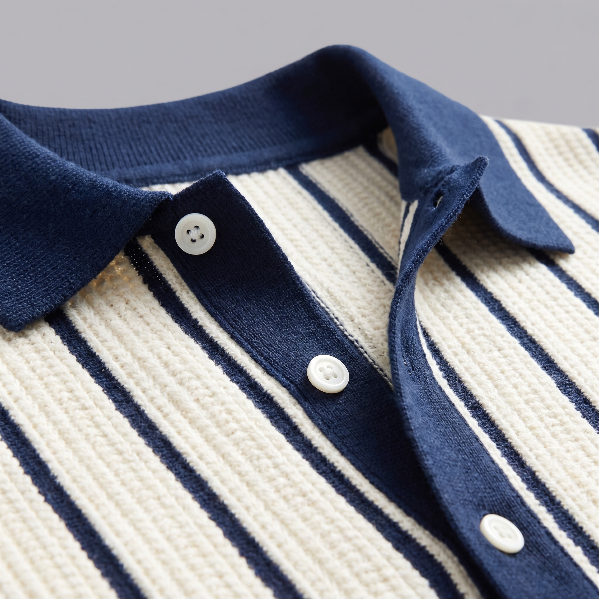 Men's Striped Cotton Button Down Shirt for Casual or Business Wear
