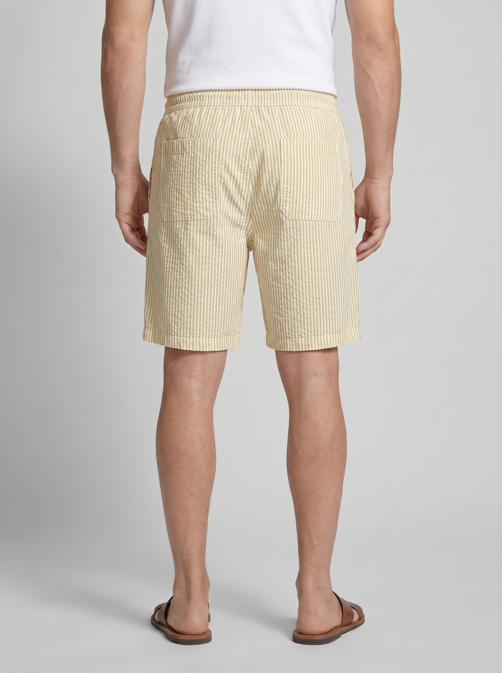 Men's Striped Cotton Summer Shorts for Casual Wear