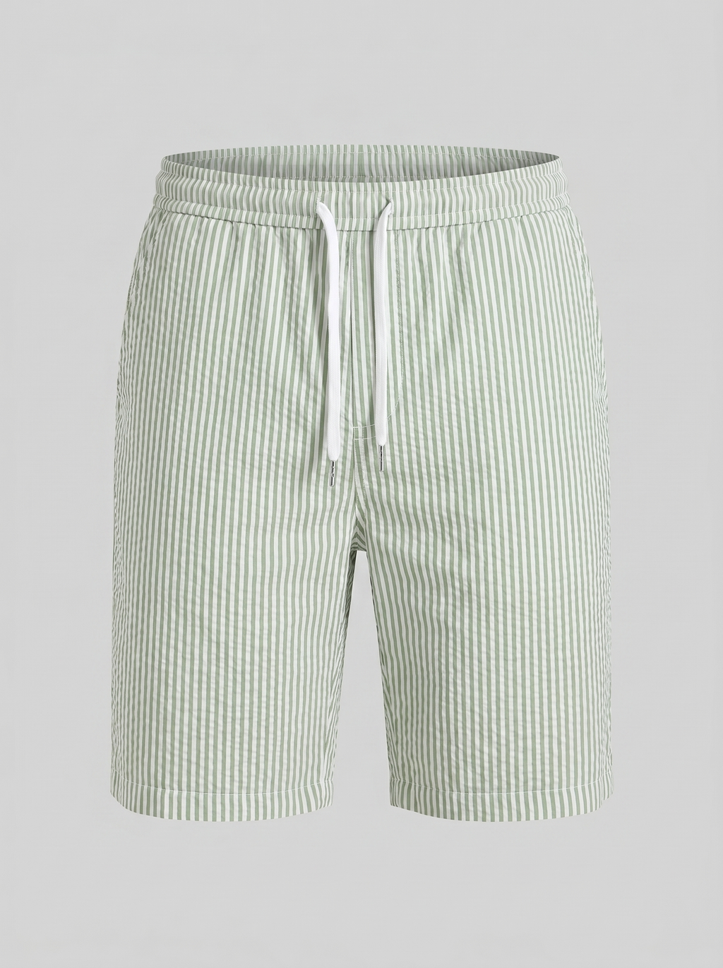 Men's Striped Cotton Summer Shorts for Casual Wear