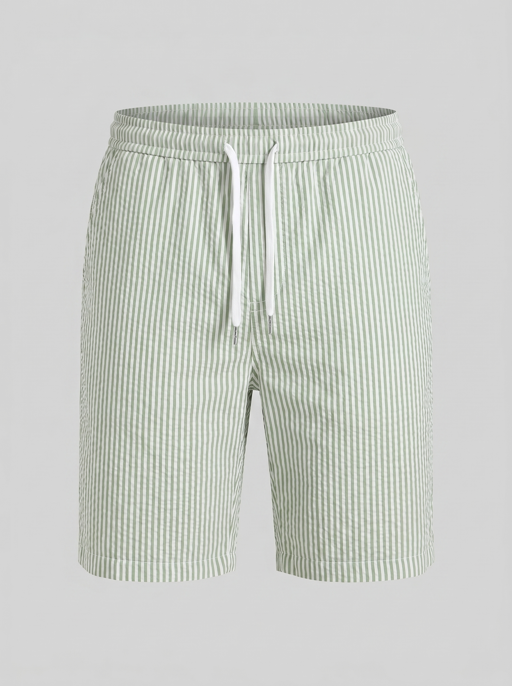Men's Striped Cotton Summer Shorts for Casual Wear