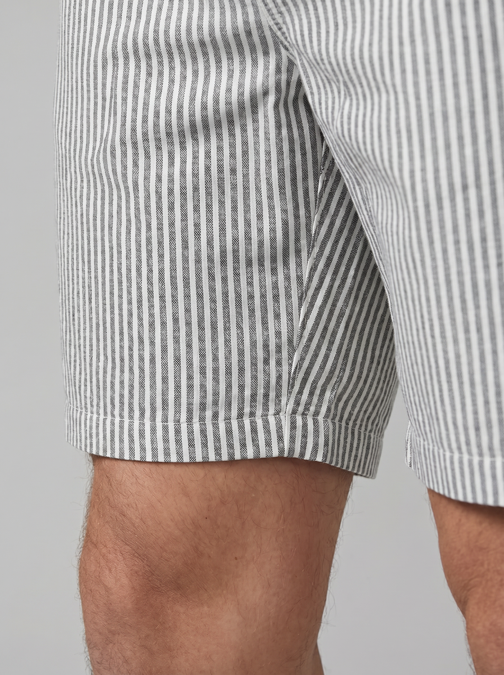 Men's Striped Cotton Summer Shorts for Casual Wear