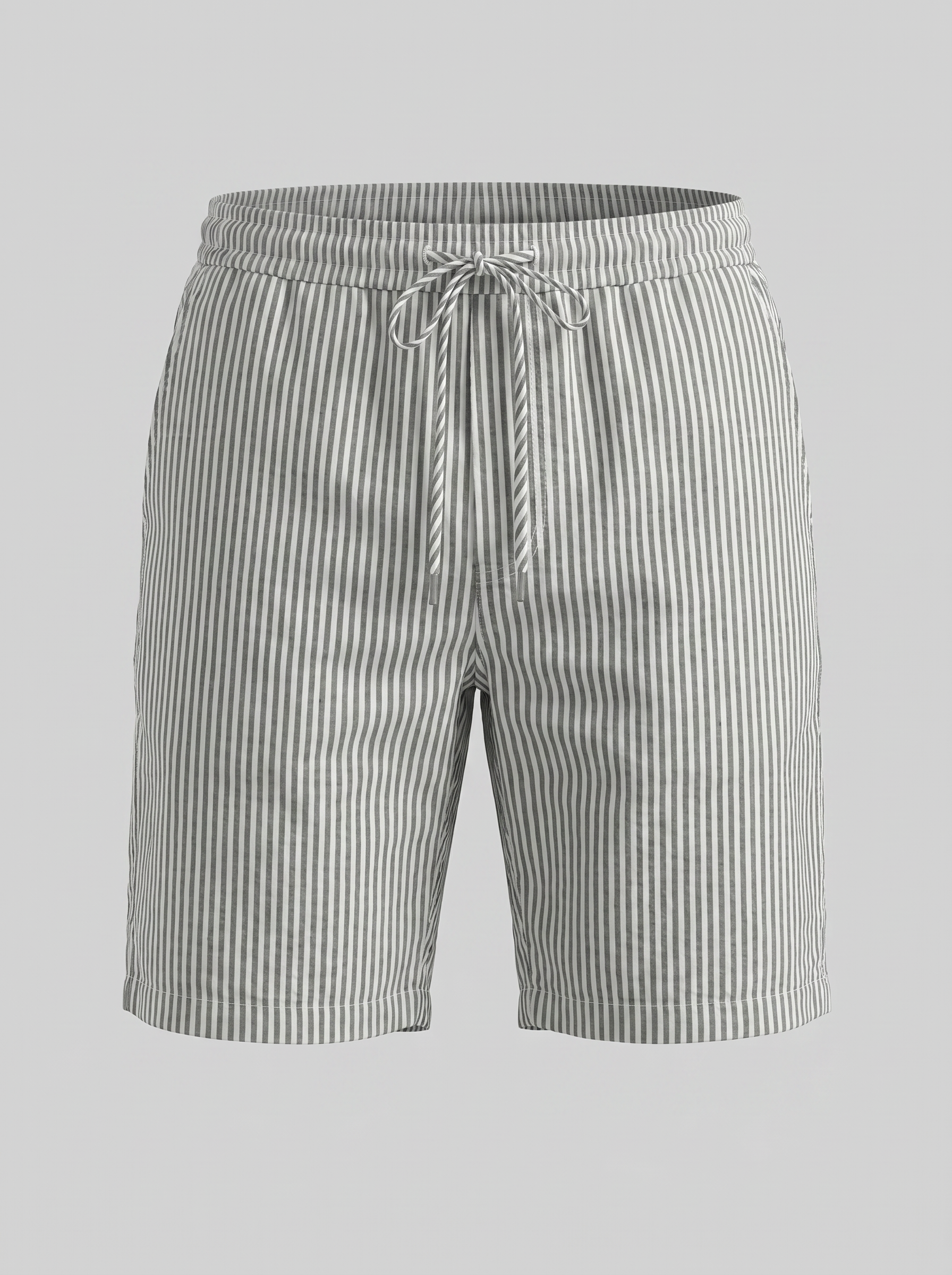 Men's Striped Cotton Summer Shorts for Casual Wear
