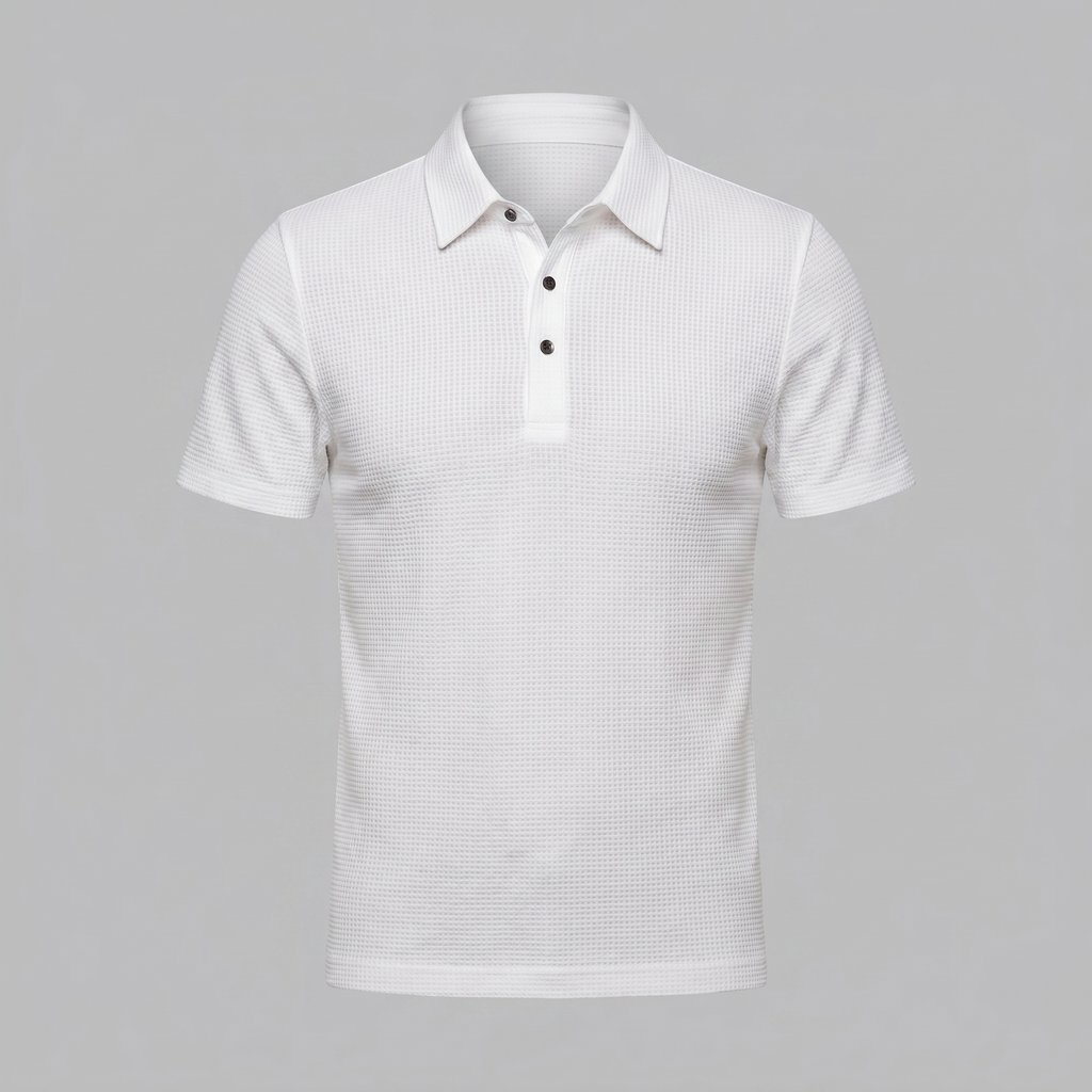 Men's Structured Cotton Polo Shirt for Casual and Business Wear