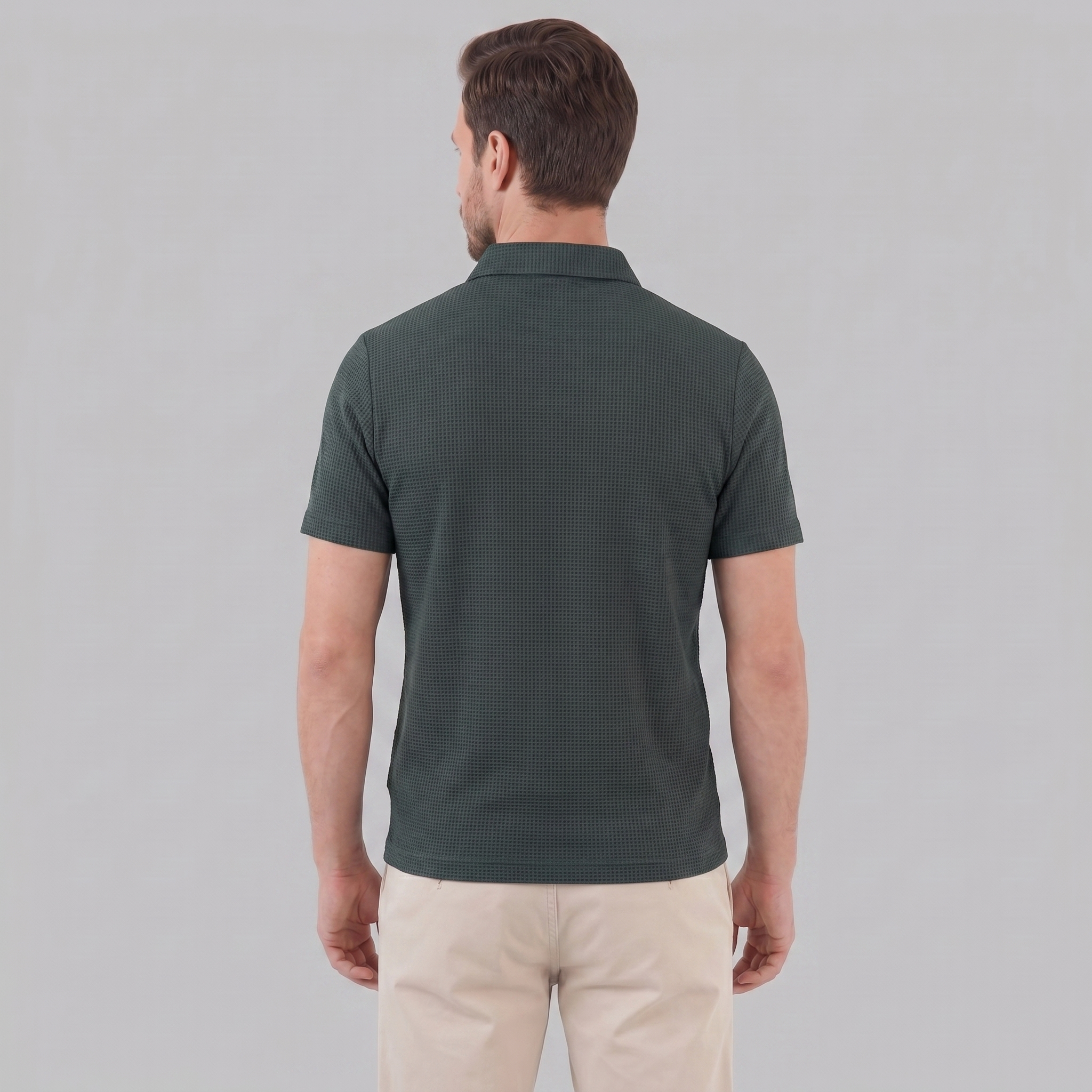 Men's Structured Cotton Polo Shirt for Casual and Business Wear