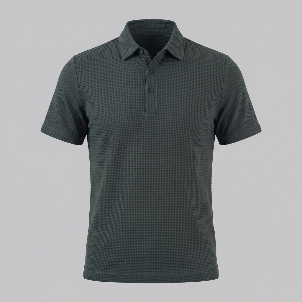 Men's Structured Cotton Polo Shirt for Casual and Business Wear