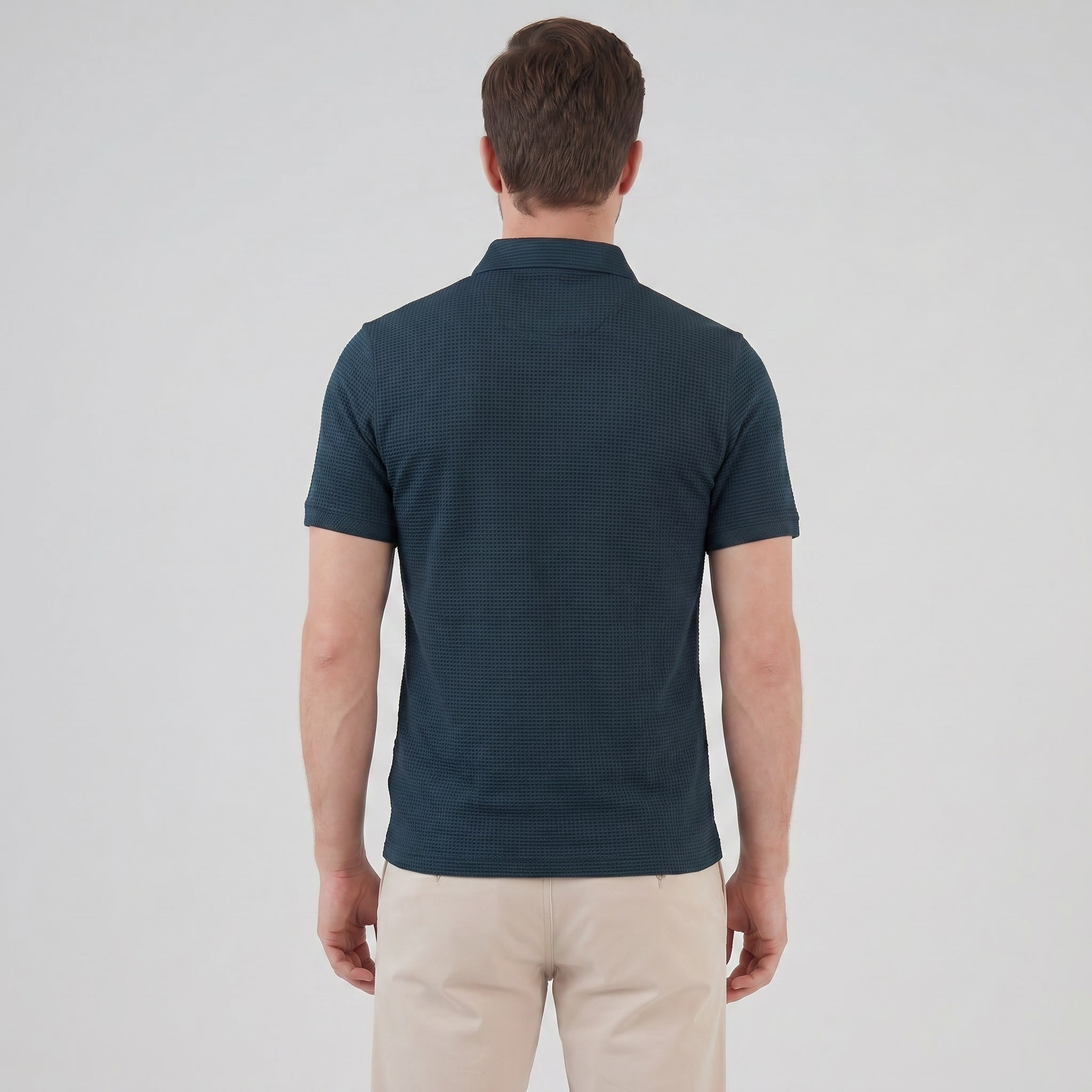 Men's Structured Cotton Polo Shirt for Casual and Business Wear