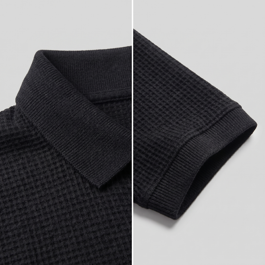 Men's Structured Cotton Polo Shirt for Casual and Business Wear