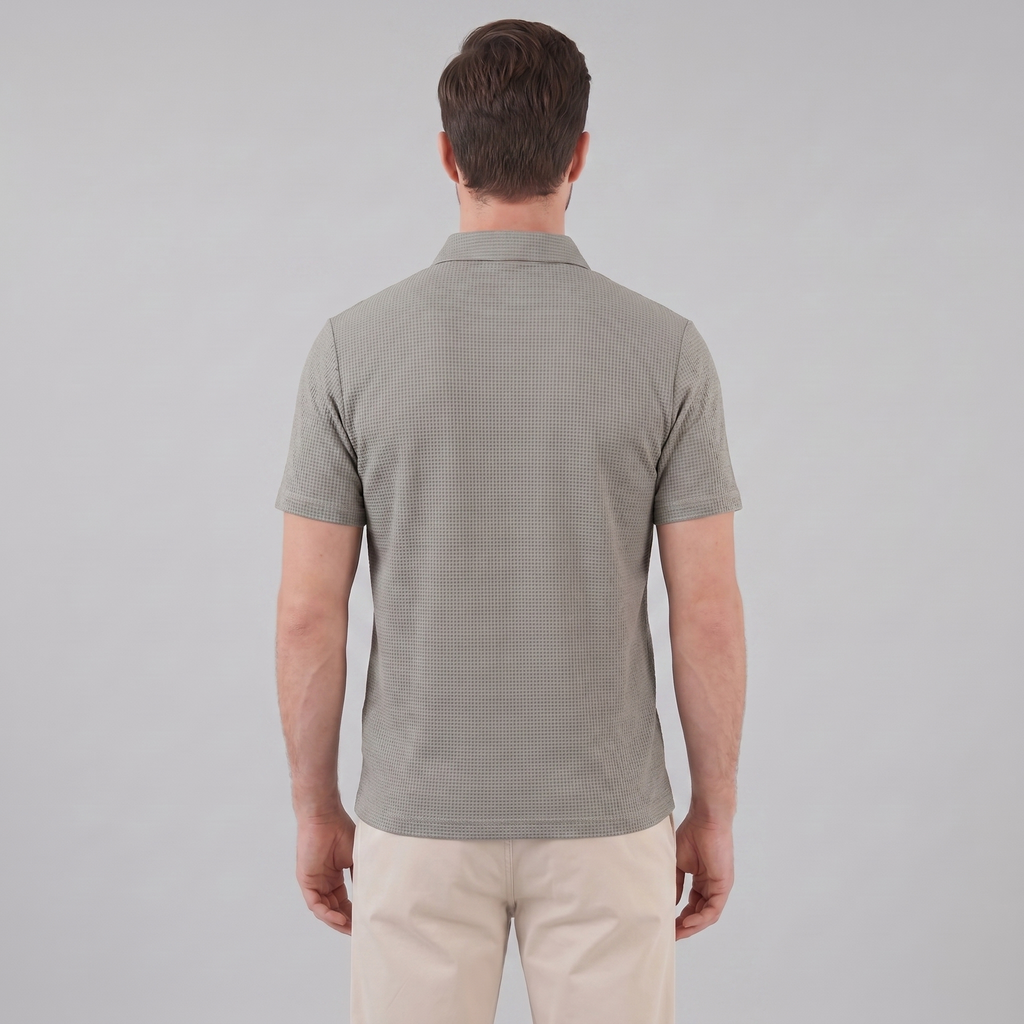 Men's Structured Cotton Polo Shirt for Casual and Business Wear