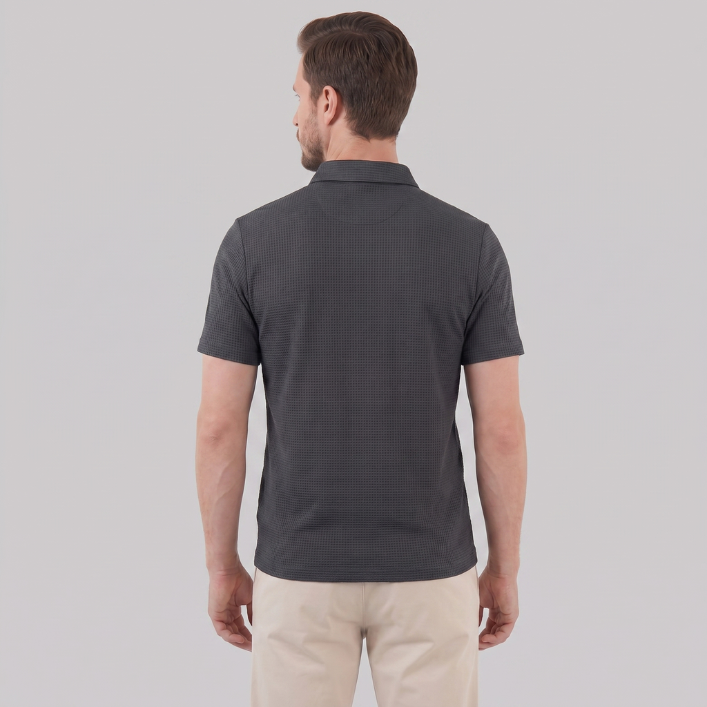 Men's Structured Cotton Polo Shirt for Casual and Business Wear