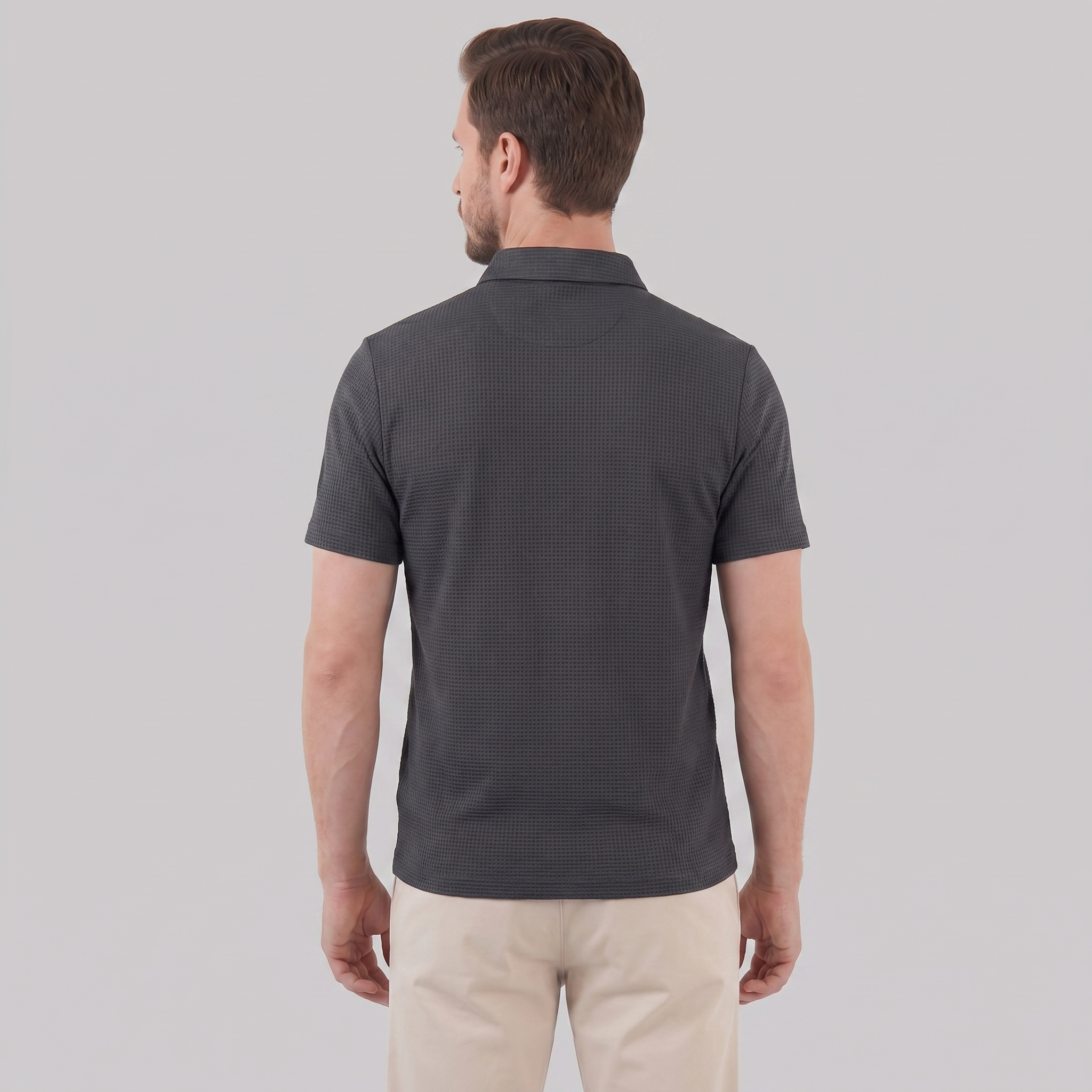 Men's Structured Cotton Polo Shirt for Casual and Business Wear