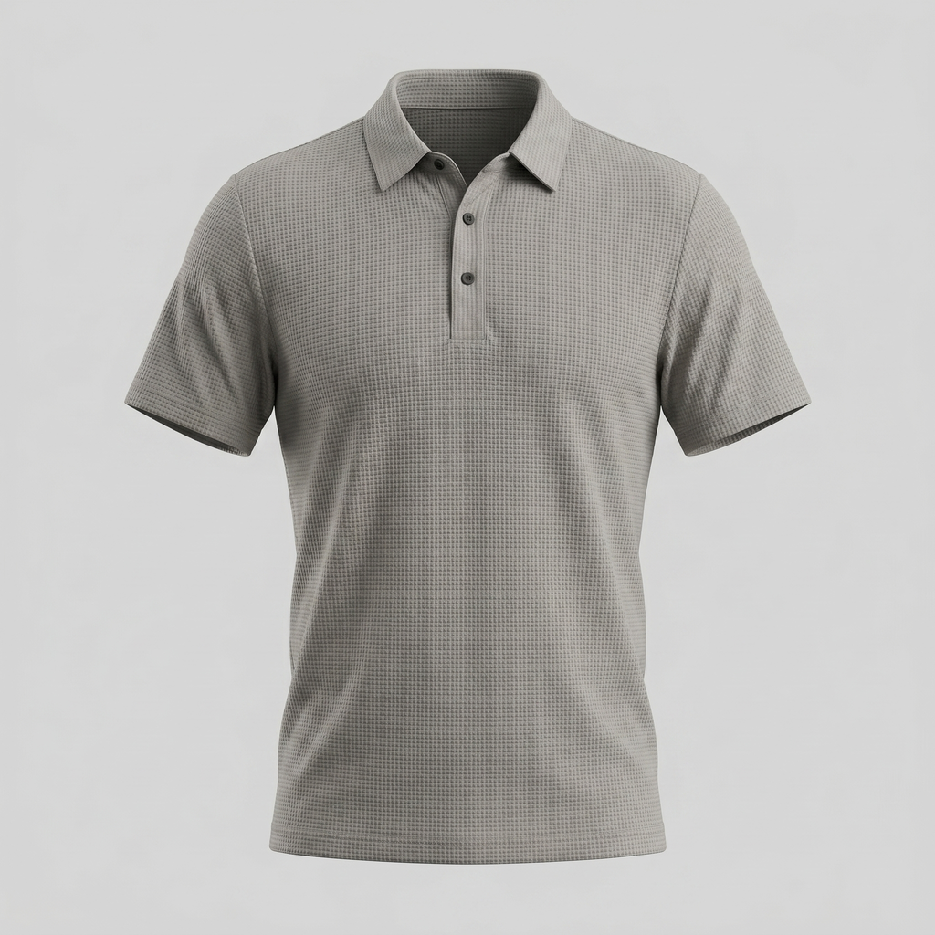 Men's Structured Cotton Polo Shirt for Casual and Business Wear
