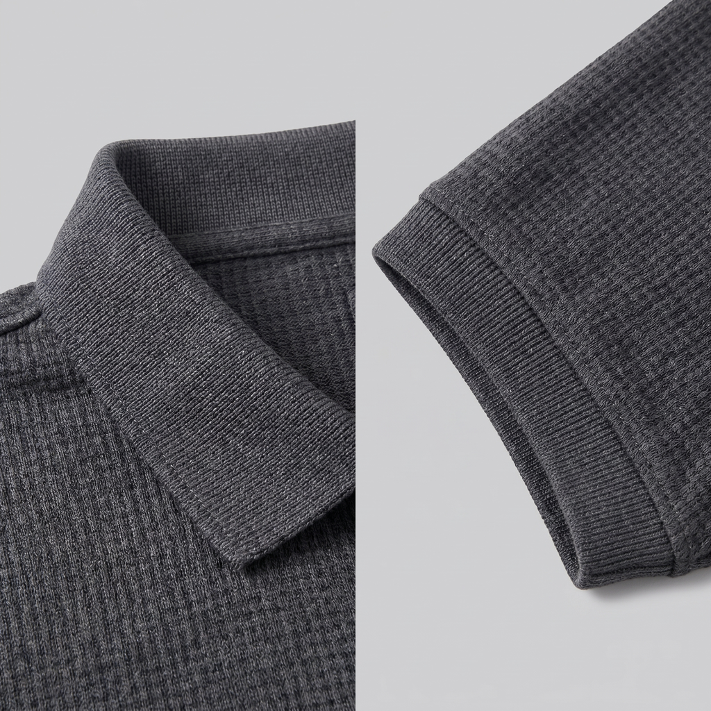 Men's Structured Cotton Polo Shirt for Casual and Business Wear
