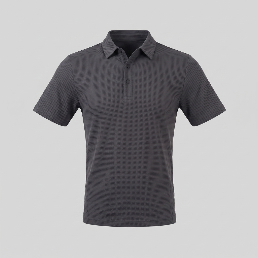Men's Structured Cotton Polo Shirt for Casual and Business Wear