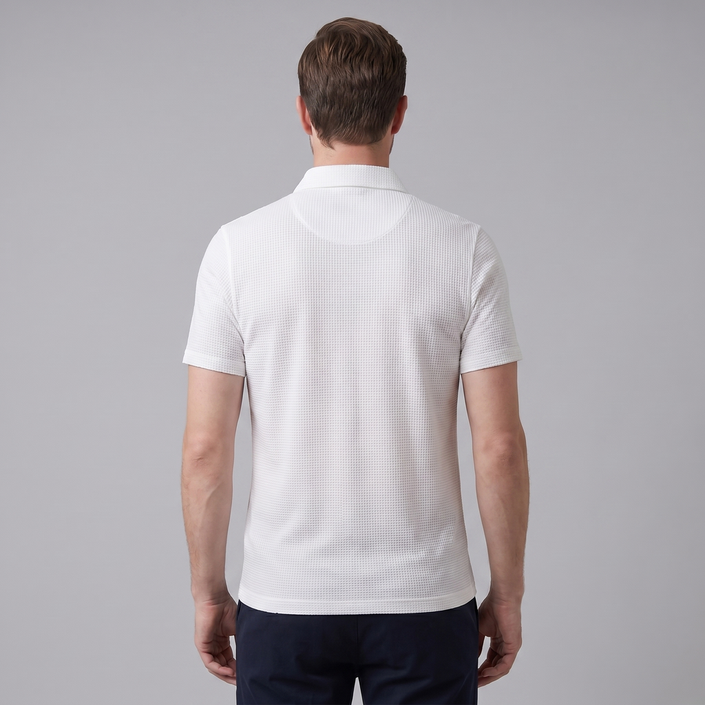 Men's Structured Cotton Polo Shirt for Casual and Business Wear