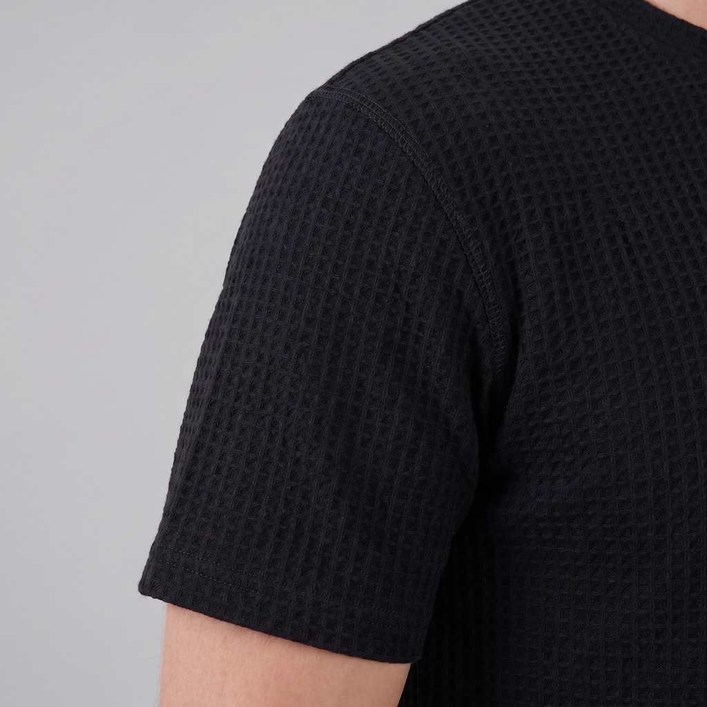 Men's Structured Cotton T-Shirt for Summer Casual Wear