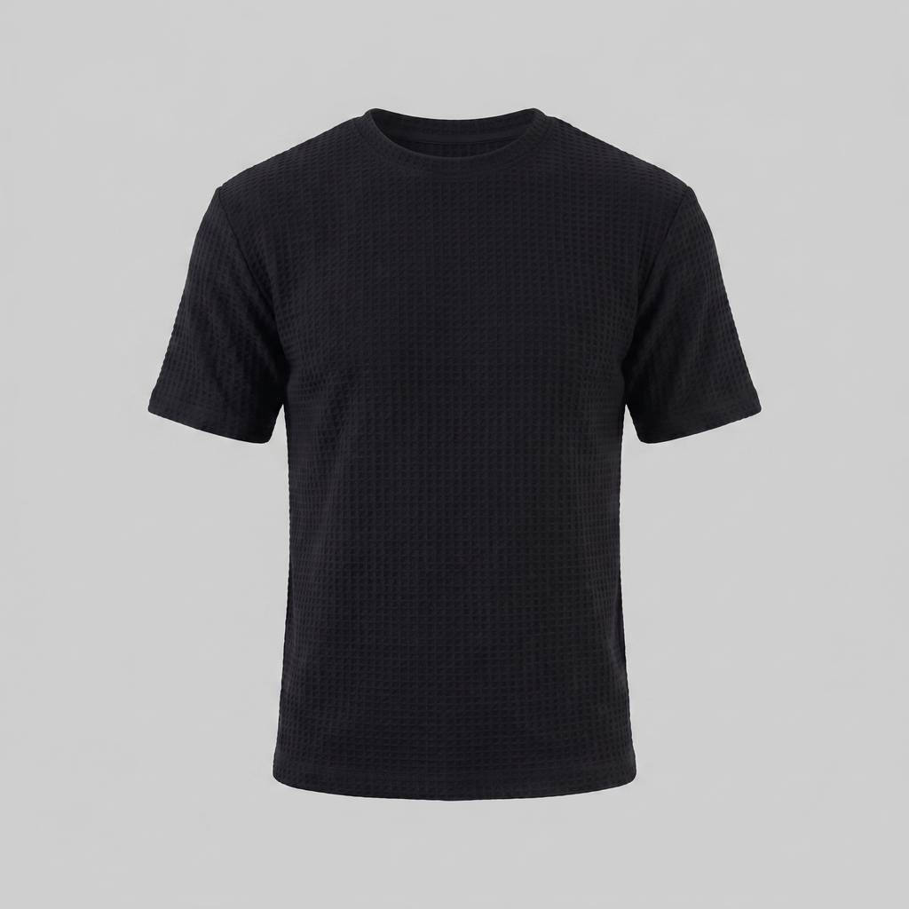 Men's Structured Cotton T-Shirt for Summer Casual Wear