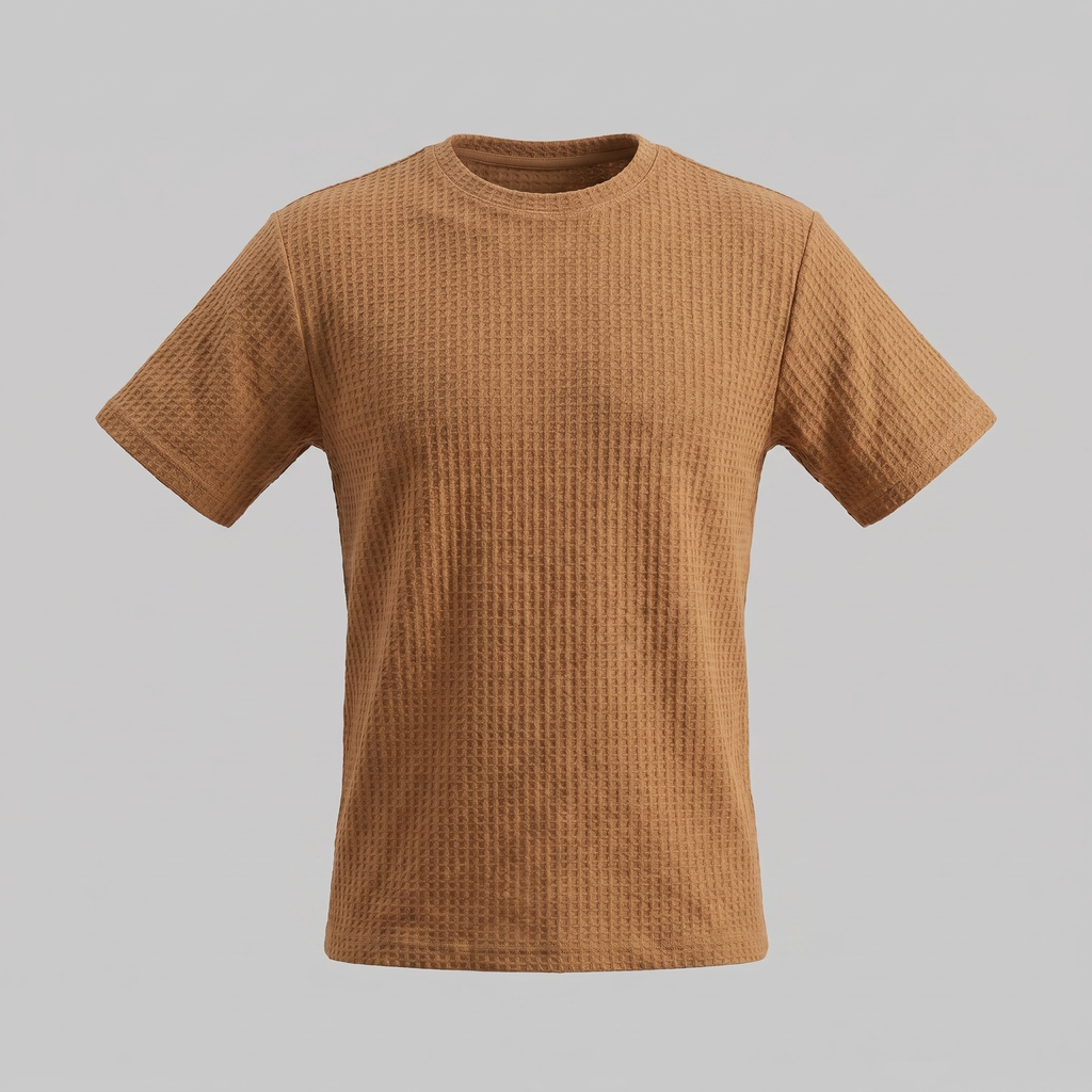 Men's Structured Cotton T-Shirt for Summer Casual Wear