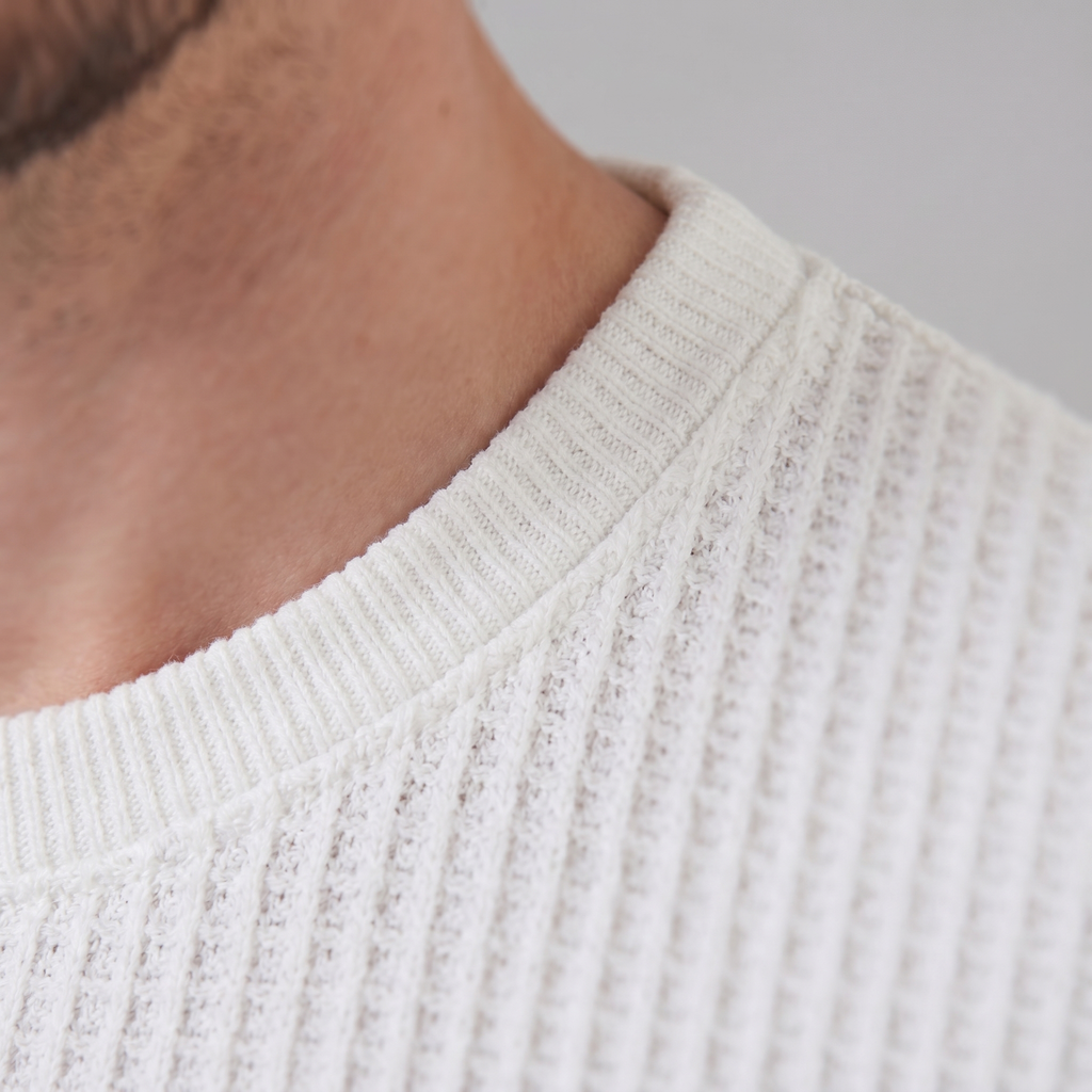 Men's Structured Cotton T-Shirt for Summer Casual Wear