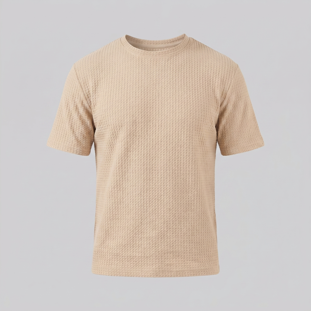 Men's Structured Cotton T-Shirt for Summer Casual Wear