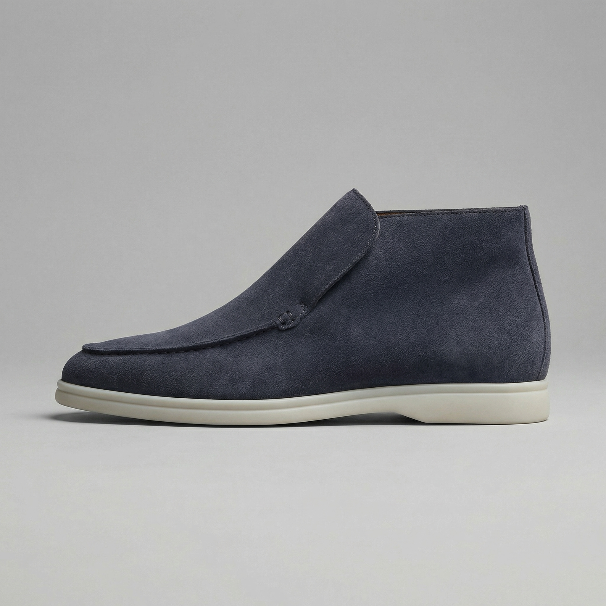 Men's Suede Loafers - High-Top Design for Casual or Formal Wear