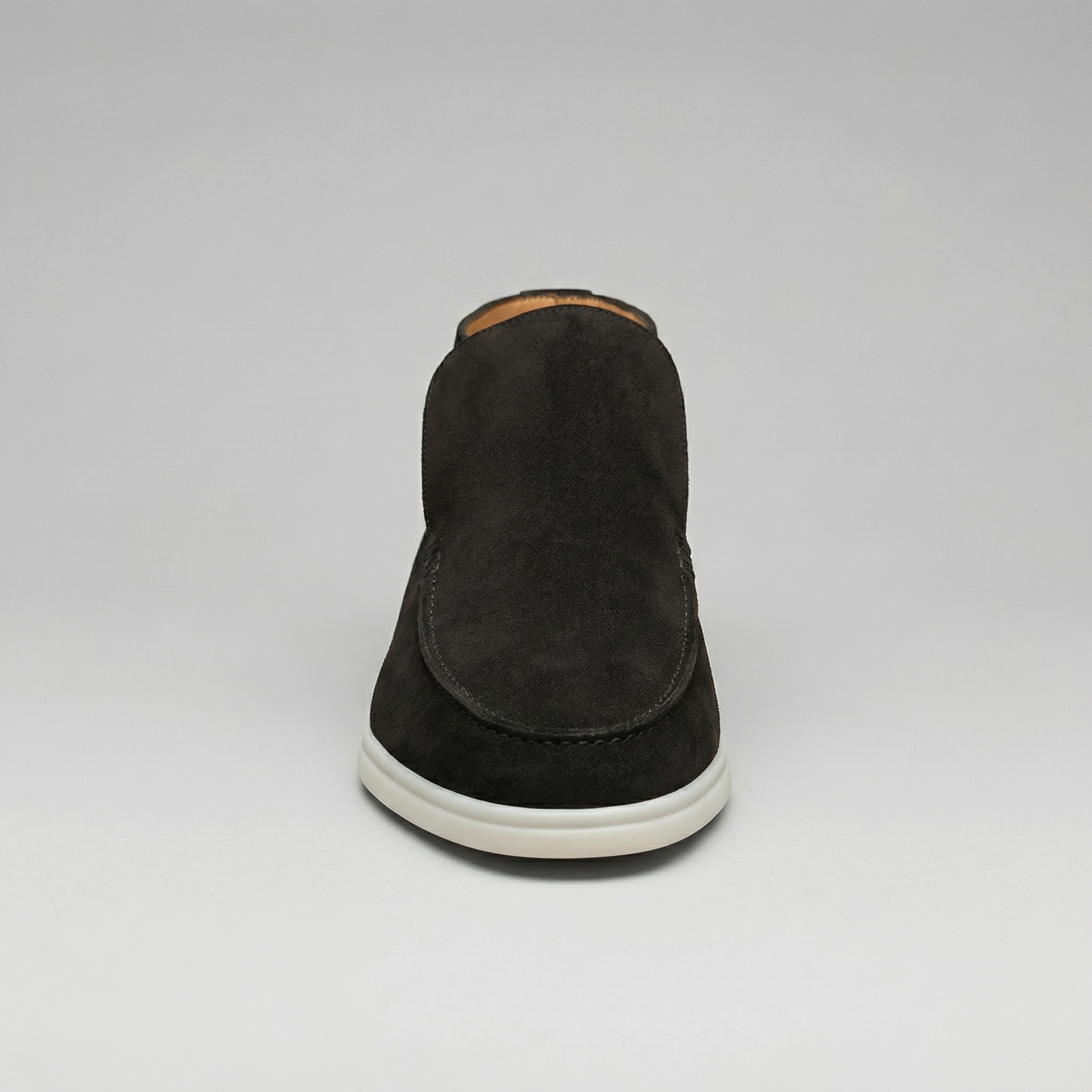 Men's Suede Loafers - High-Top Design for Casual or Formal Wear