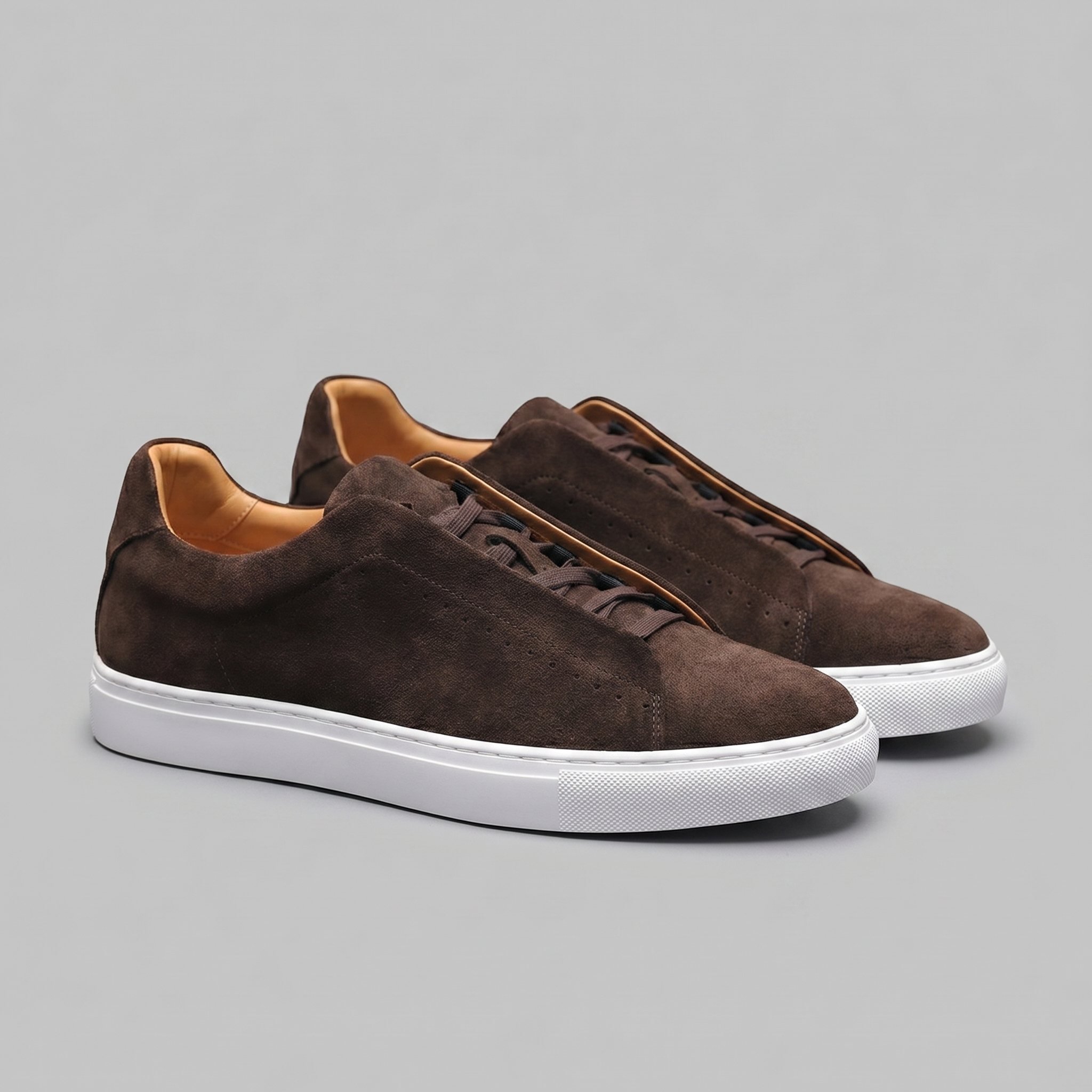Men's Suede Low Top Sneakers for Casual Wear and Everyday Comfort