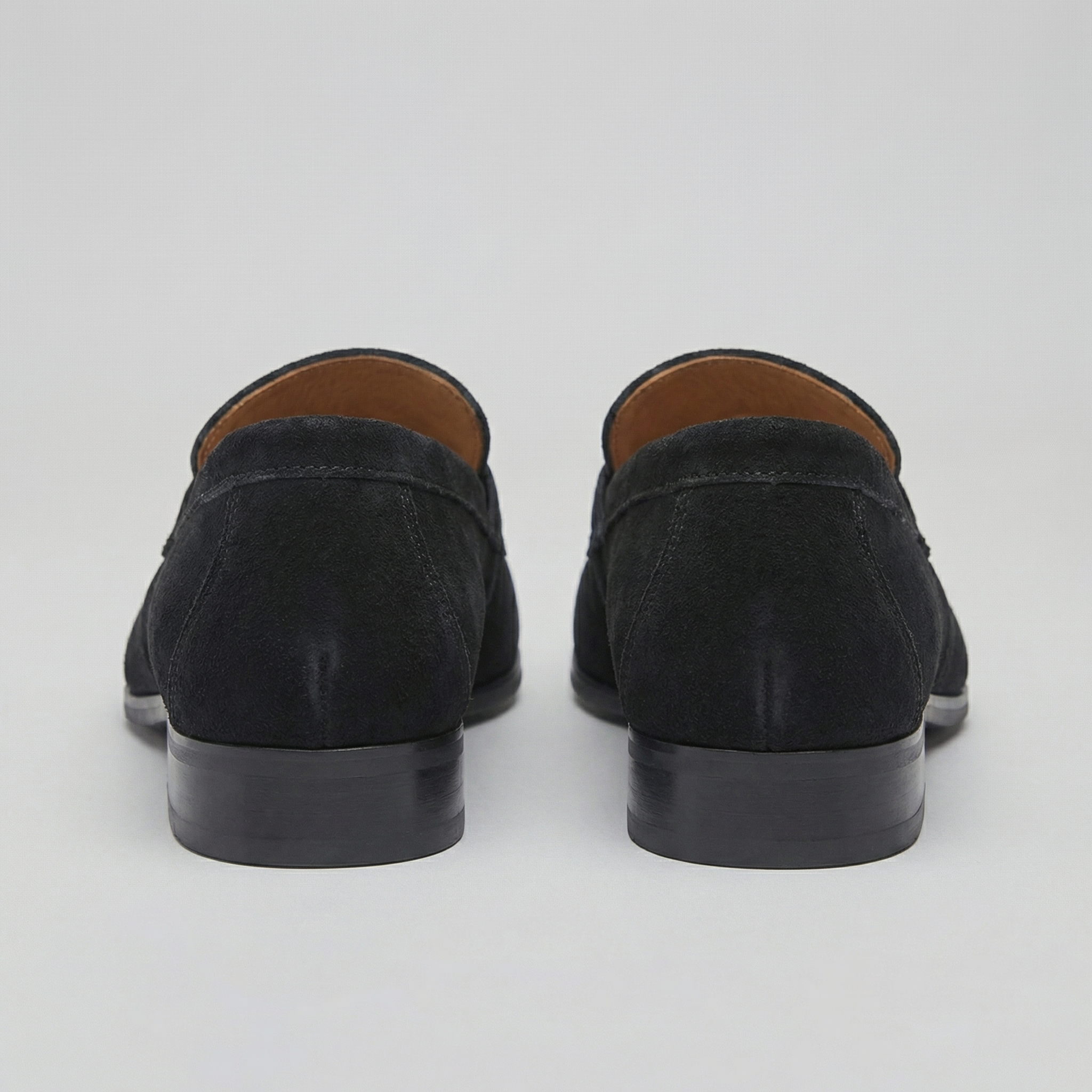 Men's Suede Penny Loafers - Classic Design for Casual and Formal Wear