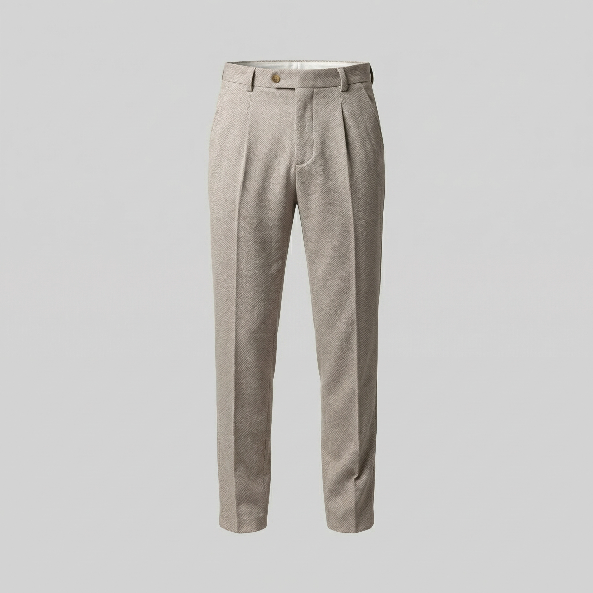 Men's Tapered Trousers - Classic Fit, Lightweight Fabric, Casual or Office Wear