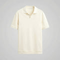 Men's V-Neck Polo Shirt - Structured Fit - Casual Wear - Various Colors