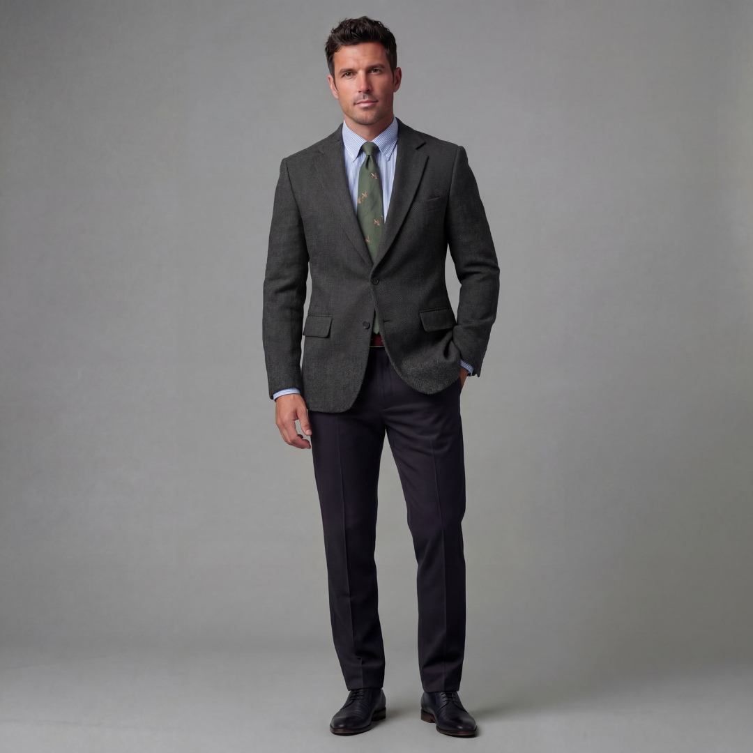 Men's Vintage Blazer Jacket - Classic Fit - Casual or Formal Wear
