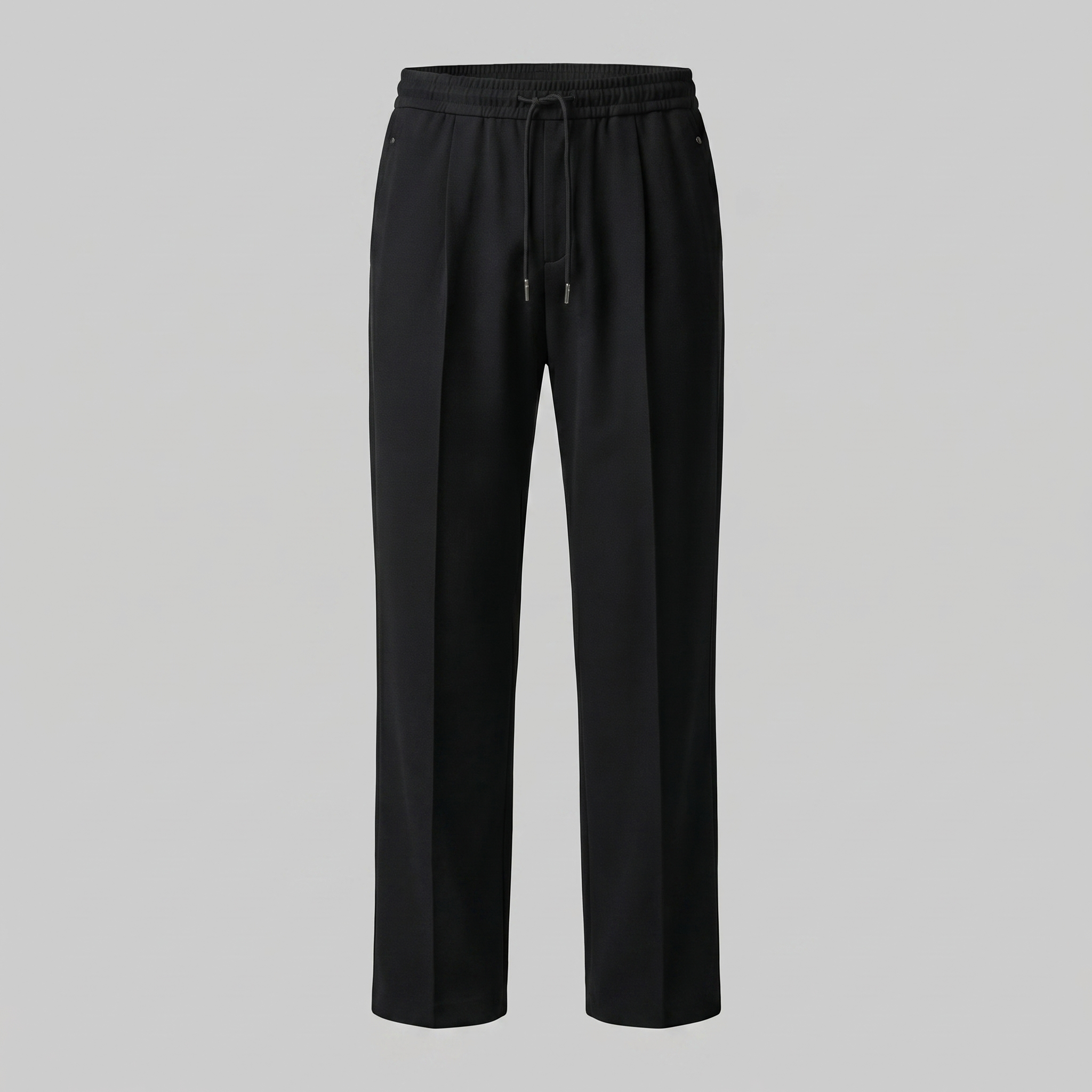 Men's Wide Leg Drawstring Trousers - Comfortable Casual Pants for Everyday Wear