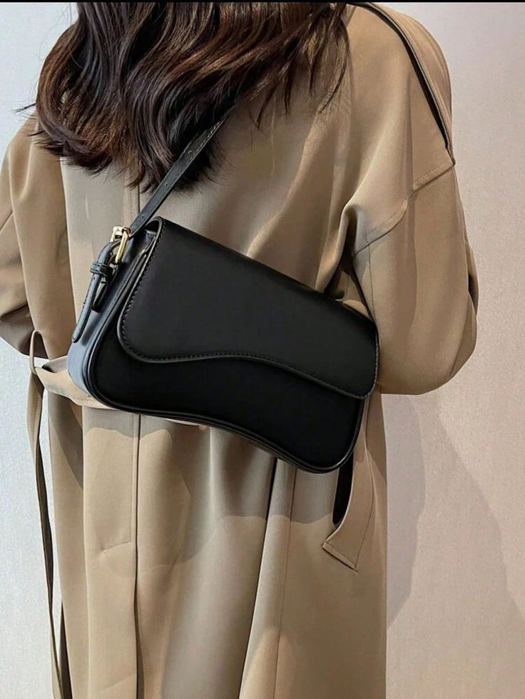 Black Faux Leather Shoulder Bag Women UK – Stylish Handbag for Workwear & Smart Casual