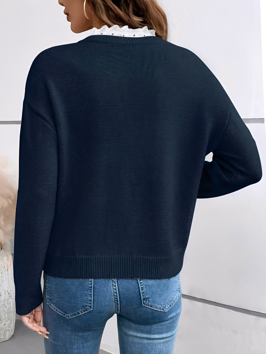 Elegant Women's Jumper in Soft Knit Fabric for Casual Wear
