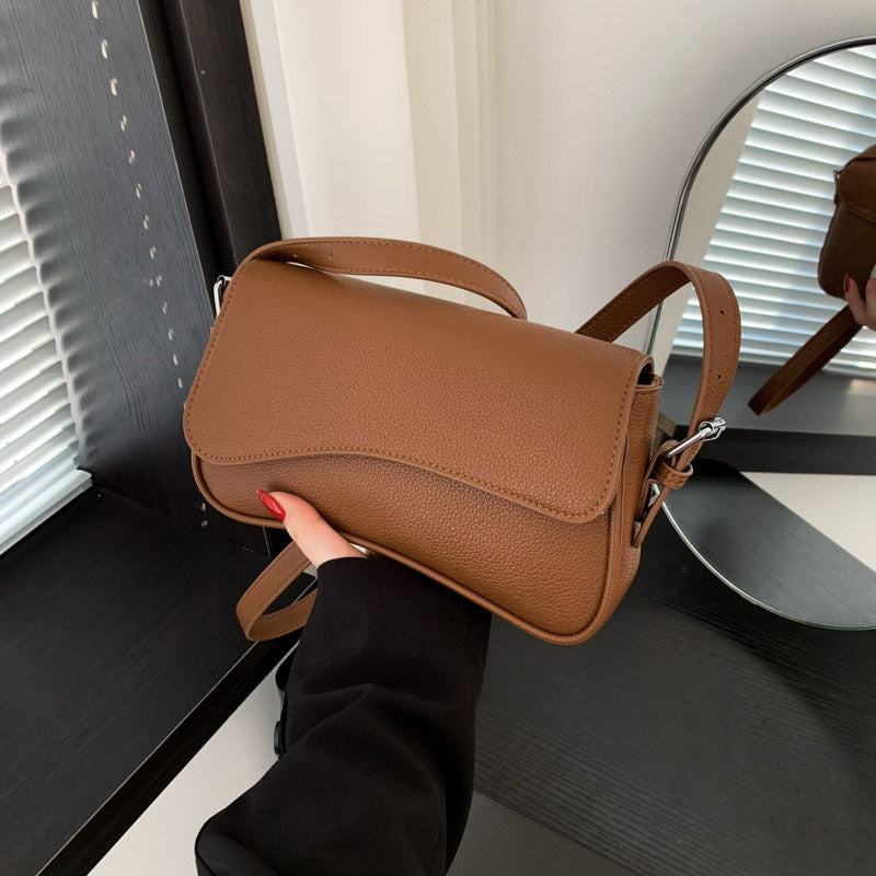 Baguette Shoulder Bag Women UK – Curved Design Handbag, Smart Casual Office Wear & Evening